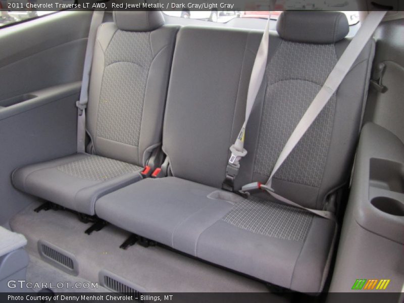 Red Jewel Metallic / Dark Gray/Light Gray 2011 Chevrolet Traverse LT AWD
