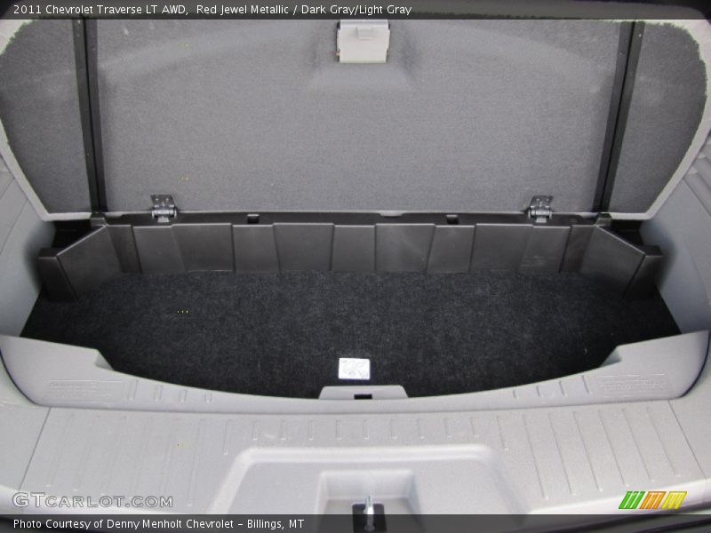 Red Jewel Metallic / Dark Gray/Light Gray 2011 Chevrolet Traverse LT AWD