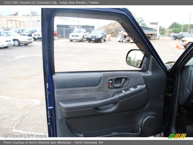 Indigo Blue Metallic / Pewter 2001 GMC Sonoma SLS Extended Cab