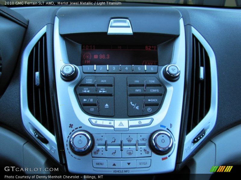 Controls of 2010 Terrain SLT AWD