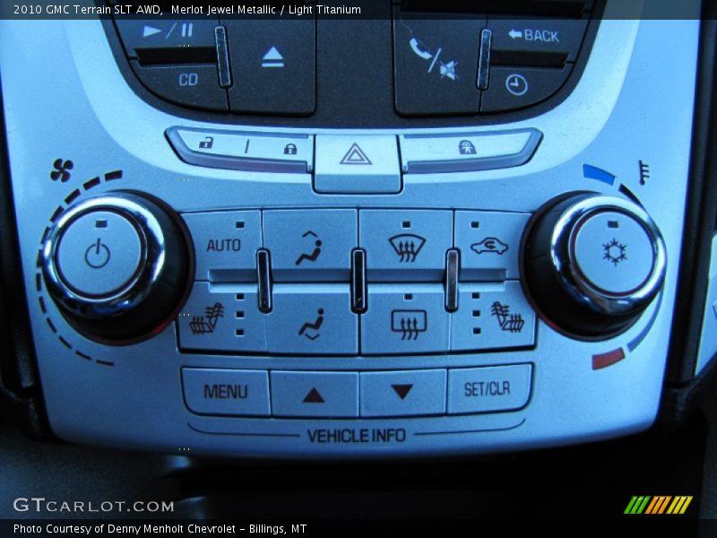 Controls of 2010 Terrain SLT AWD