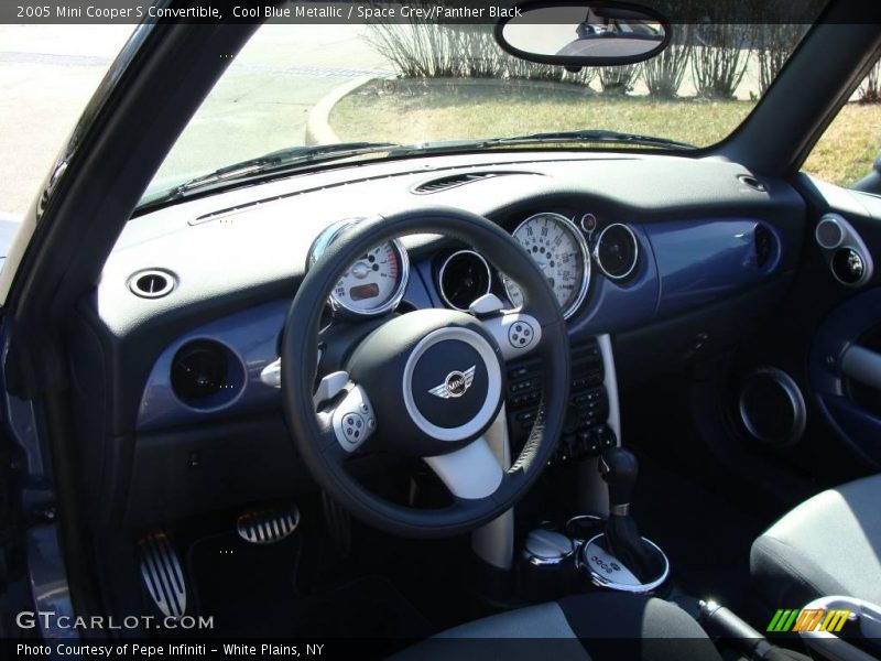 Cool Blue Metallic / Space Grey/Panther Black 2005 Mini Cooper S Convertible