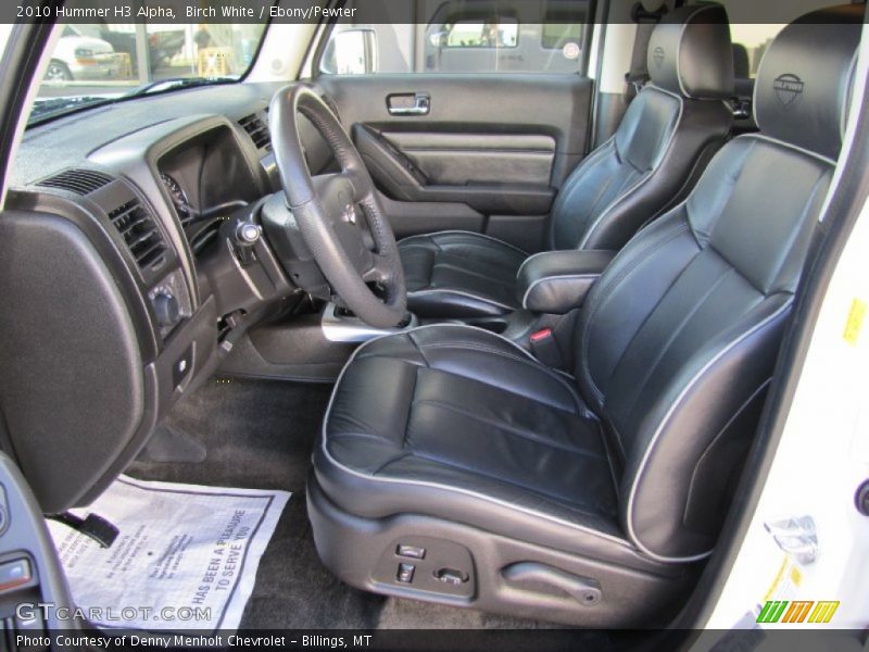  2010 H3 Alpha Ebony/Pewter Interior