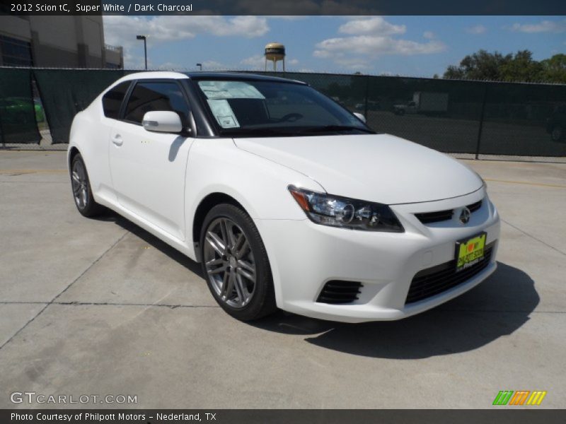 Super White / Dark Charcoal 2012 Scion tC