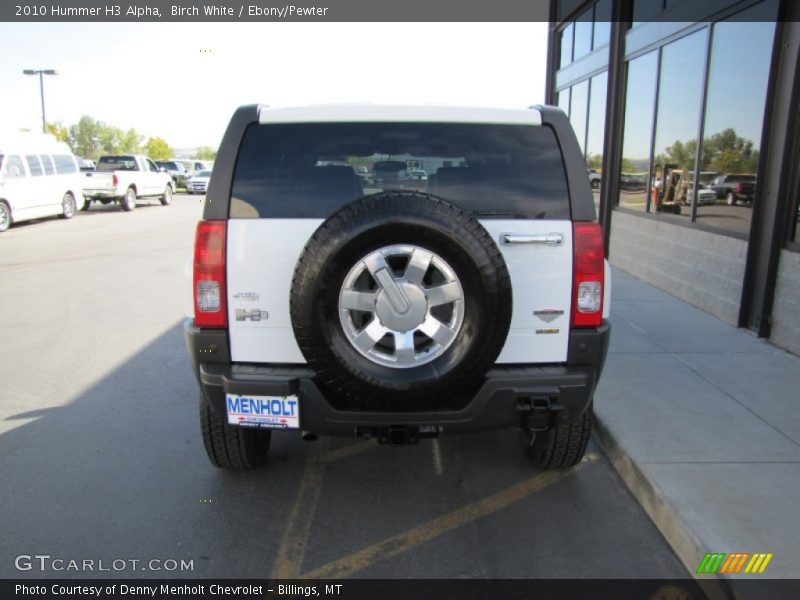 Birch White / Ebony/Pewter 2010 Hummer H3 Alpha