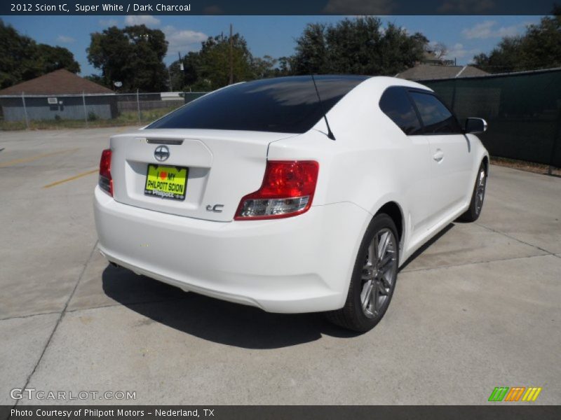 Super White / Dark Charcoal 2012 Scion tC