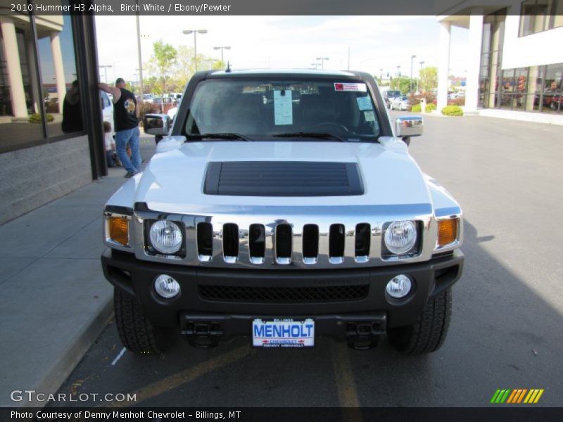 Birch White / Ebony/Pewter 2010 Hummer H3 Alpha