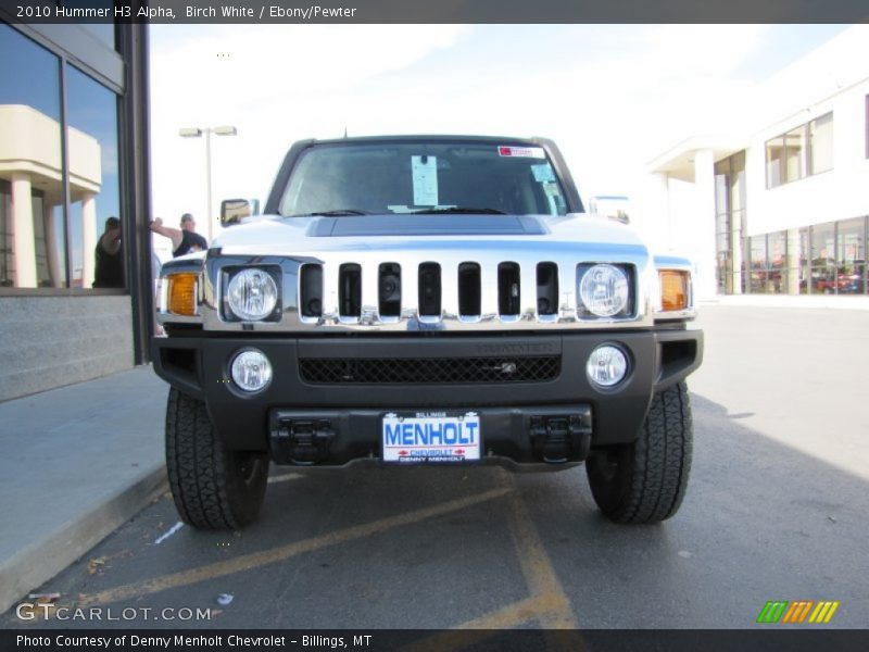 Birch White / Ebony/Pewter 2010 Hummer H3 Alpha