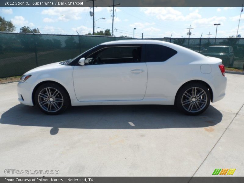 Super White / Dark Charcoal 2012 Scion tC