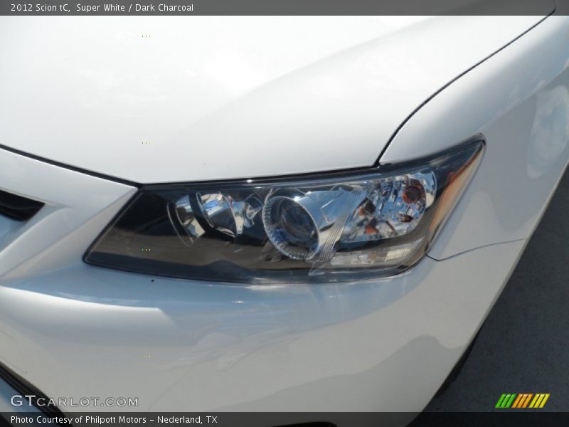 Super White / Dark Charcoal 2012 Scion tC