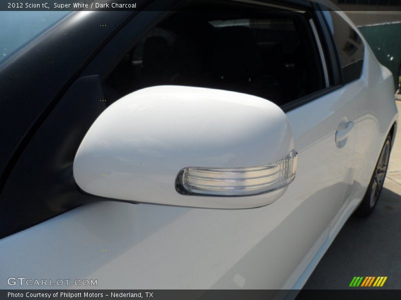 Super White / Dark Charcoal 2012 Scion tC