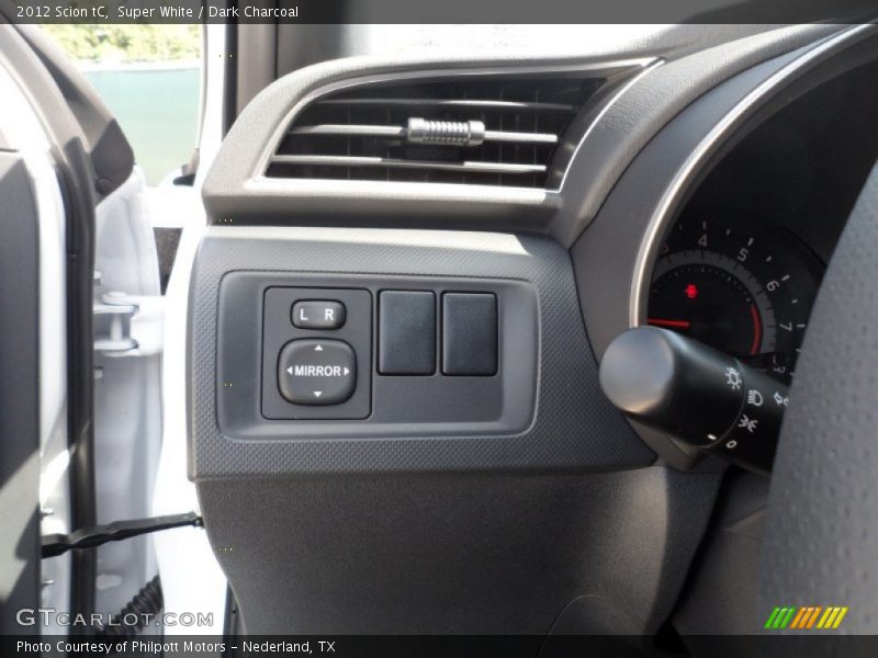 Super White / Dark Charcoal 2012 Scion tC