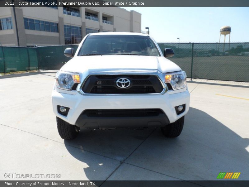 Super White / Graphite 2012 Toyota Tacoma V6 SR5 Prerunner Double Cab