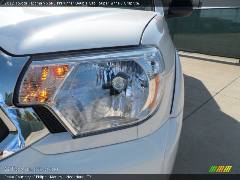 Super White / Graphite 2012 Toyota Tacoma V6 SR5 Prerunner Double Cab