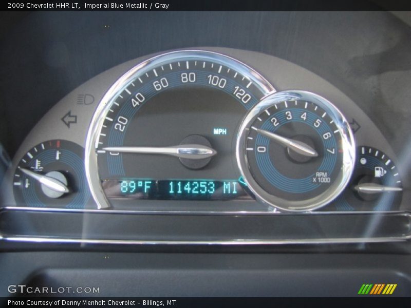 Imperial Blue Metallic / Gray 2009 Chevrolet HHR LT