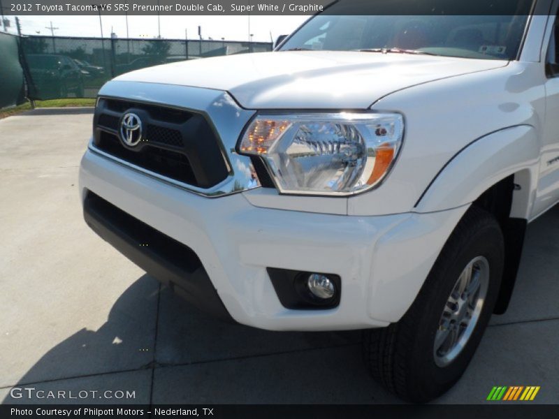 Super White / Graphite 2012 Toyota Tacoma V6 SR5 Prerunner Double Cab