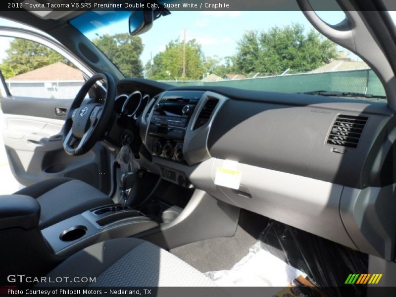 Super White / Graphite 2012 Toyota Tacoma V6 SR5 Prerunner Double Cab