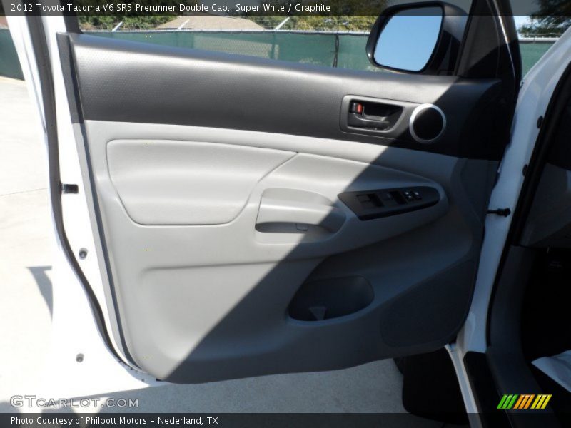 Super White / Graphite 2012 Toyota Tacoma V6 SR5 Prerunner Double Cab