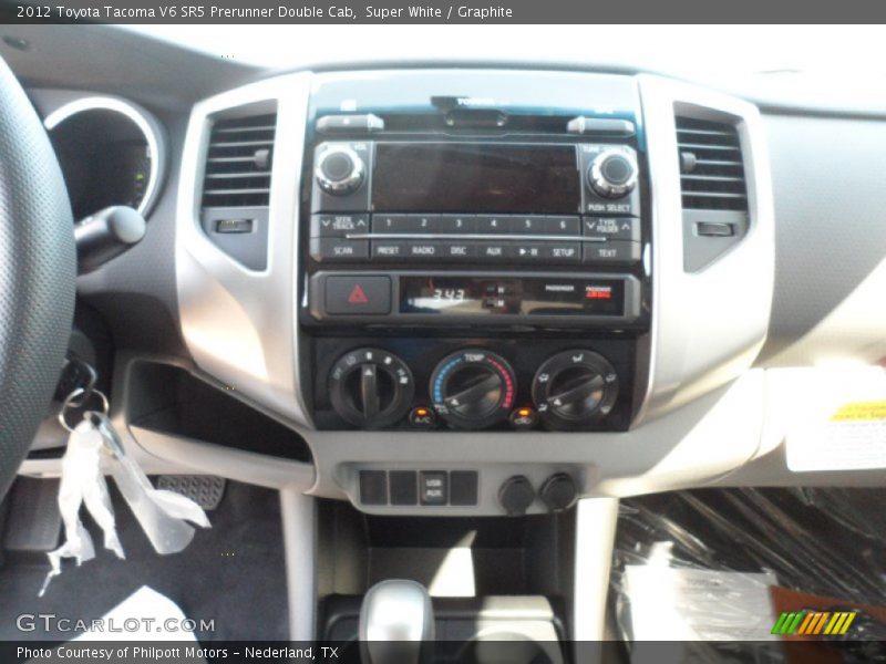 Super White / Graphite 2012 Toyota Tacoma V6 SR5 Prerunner Double Cab