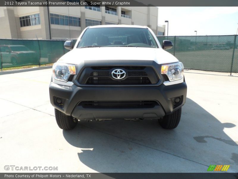 Super White / Graphite 2012 Toyota Tacoma V6 Prerunner Double Cab