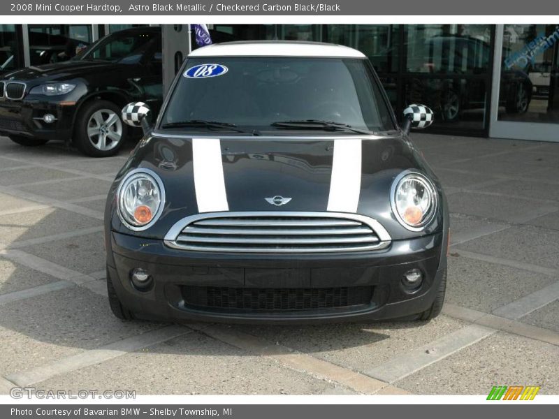 Astro Black Metallic / Checkered Carbon Black/Black 2008 Mini Cooper Hardtop