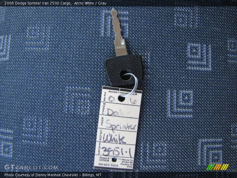 Keys of 2006 Sprinter Van 2500 Cargo