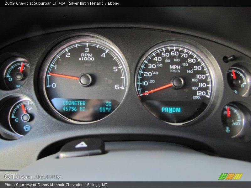 Silver Birch Metallic / Ebony 2009 Chevrolet Suburban LT 4x4