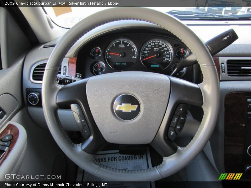 Silver Birch Metallic / Ebony 2009 Chevrolet Suburban LT 4x4