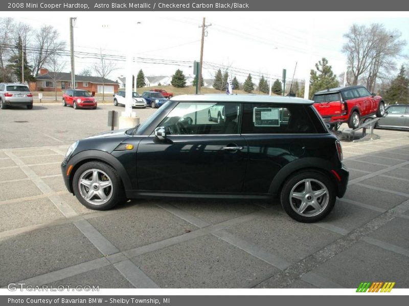 Astro Black Metallic / Checkered Carbon Black/Black 2008 Mini Cooper Hardtop