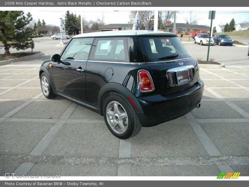 Astro Black Metallic / Checkered Carbon Black/Black 2008 Mini Cooper Hardtop