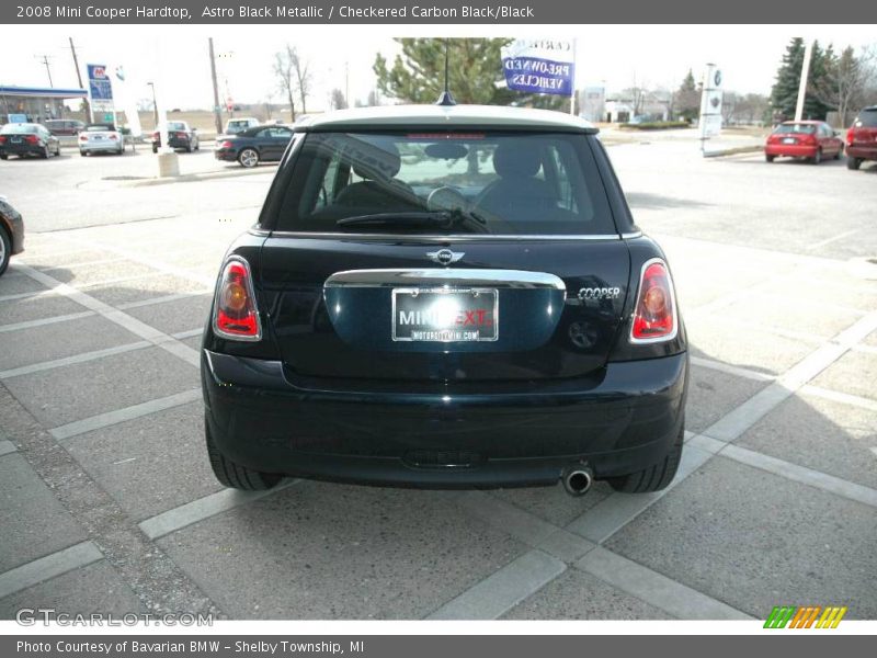 Astro Black Metallic / Checkered Carbon Black/Black 2008 Mini Cooper Hardtop