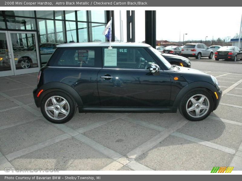 Astro Black Metallic / Checkered Carbon Black/Black 2008 Mini Cooper Hardtop