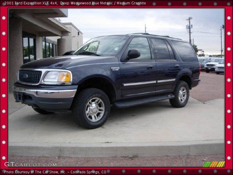 Deep Wedgewood Blue Metallic / Medium Graphite 2001 Ford Expedition XLT 4x4