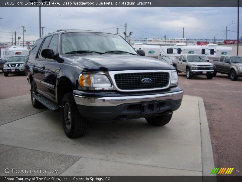 Deep Wedgewood Blue Metallic / Medium Graphite 2001 Ford Expedition XLT 4x4