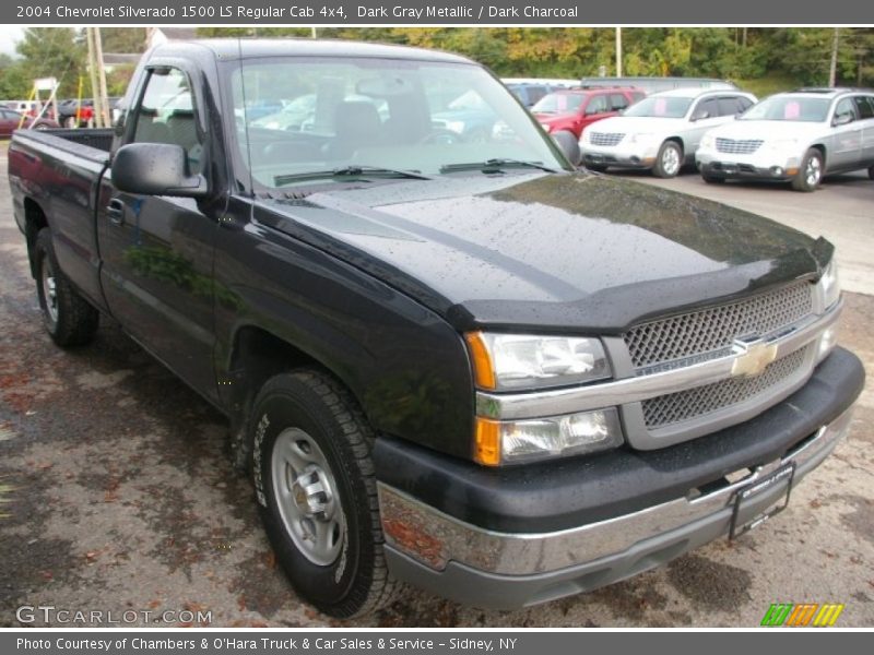 Dark Gray Metallic / Dark Charcoal 2004 Chevrolet Silverado 1500 LS Regular Cab 4x4