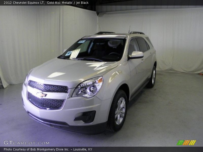 Gold Mist Metallic / Jet Black 2012 Chevrolet Equinox LT