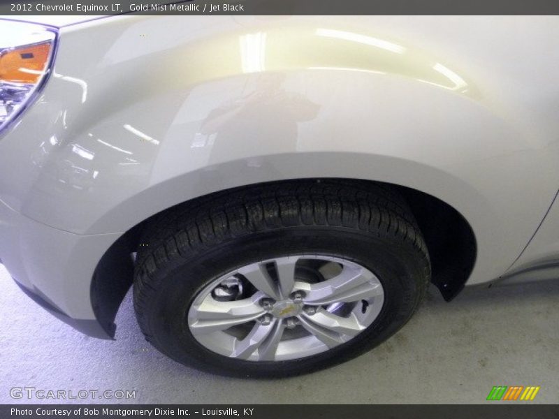 Gold Mist Metallic / Jet Black 2012 Chevrolet Equinox LT