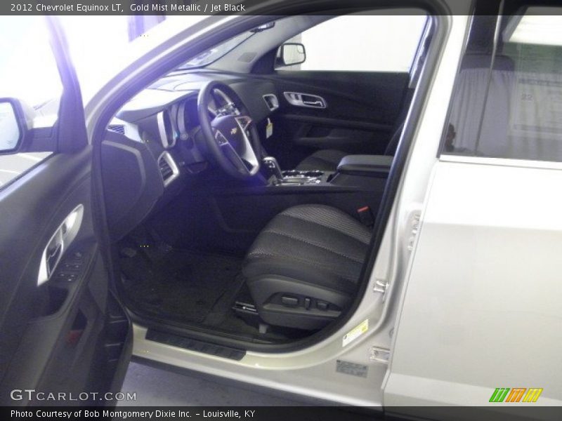 Gold Mist Metallic / Jet Black 2012 Chevrolet Equinox LT