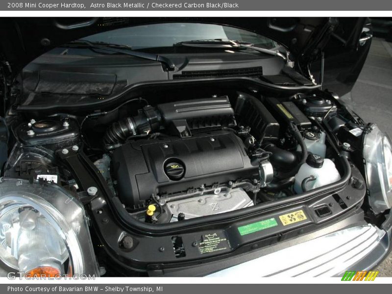 Astro Black Metallic / Checkered Carbon Black/Black 2008 Mini Cooper Hardtop