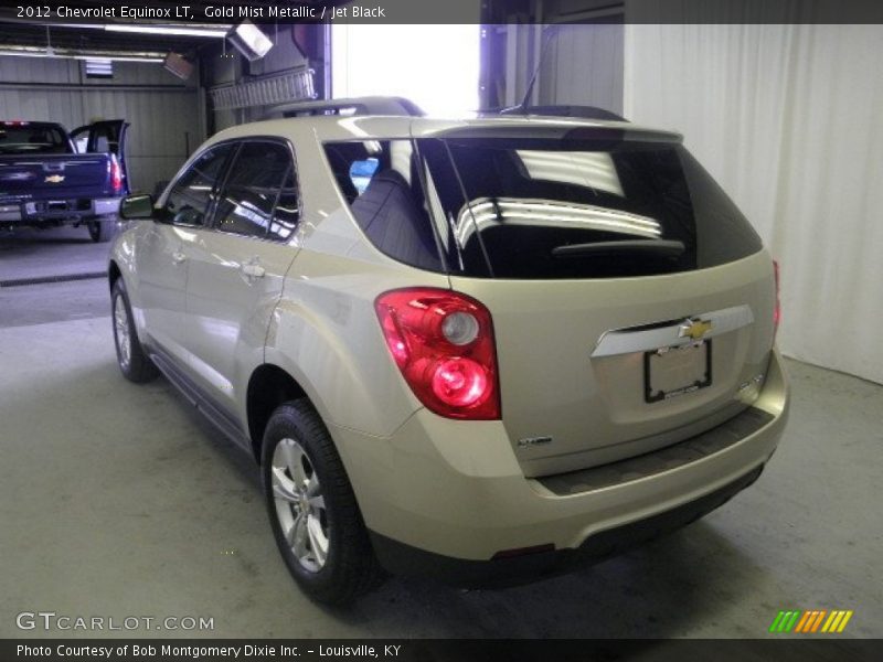 Gold Mist Metallic / Jet Black 2012 Chevrolet Equinox LT