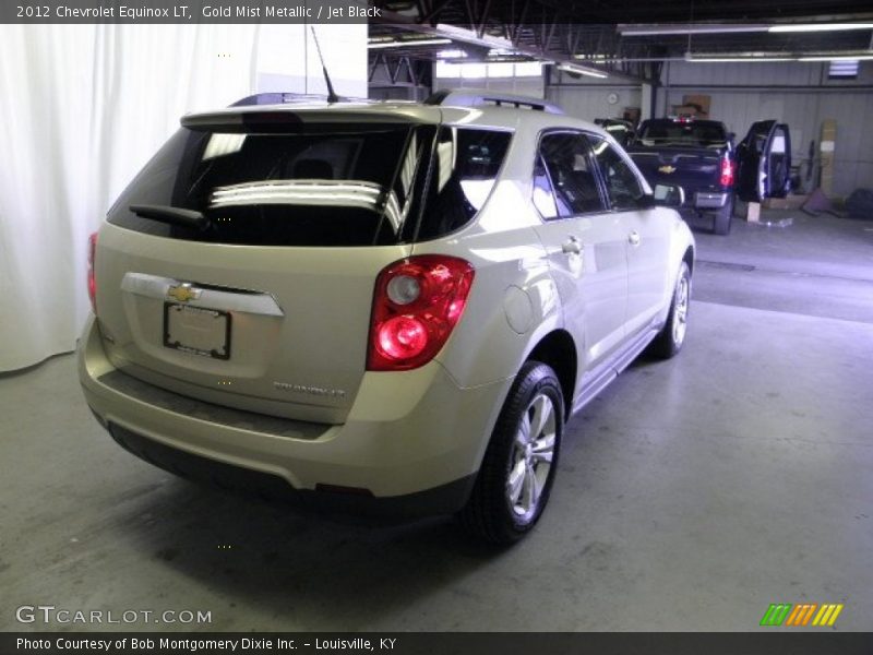 Gold Mist Metallic / Jet Black 2012 Chevrolet Equinox LT