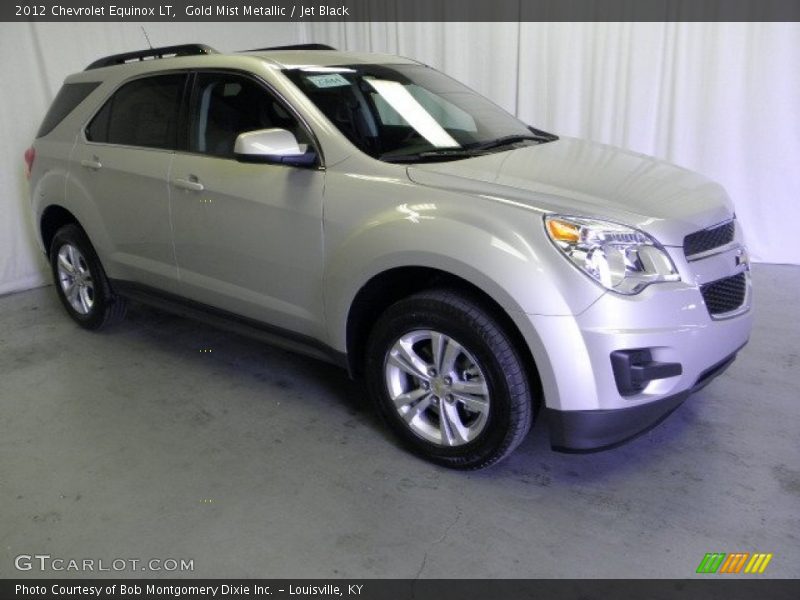 Gold Mist Metallic / Jet Black 2012 Chevrolet Equinox LT