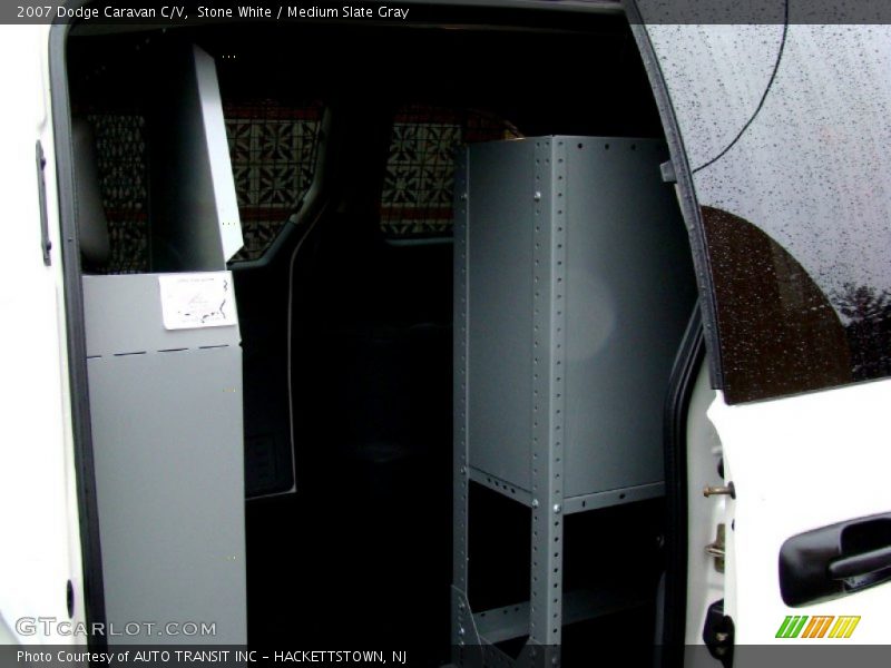Stone White / Medium Slate Gray 2007 Dodge Caravan C/V