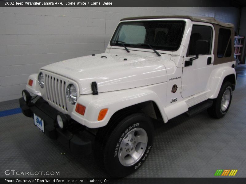 Stone White / Camel Beige 2002 Jeep Wrangler Sahara 4x4