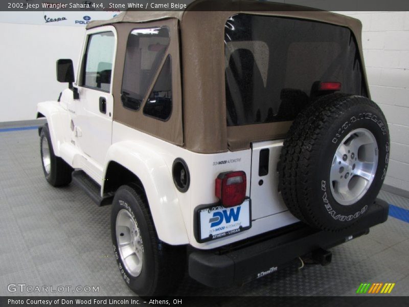 Stone White / Camel Beige 2002 Jeep Wrangler Sahara 4x4