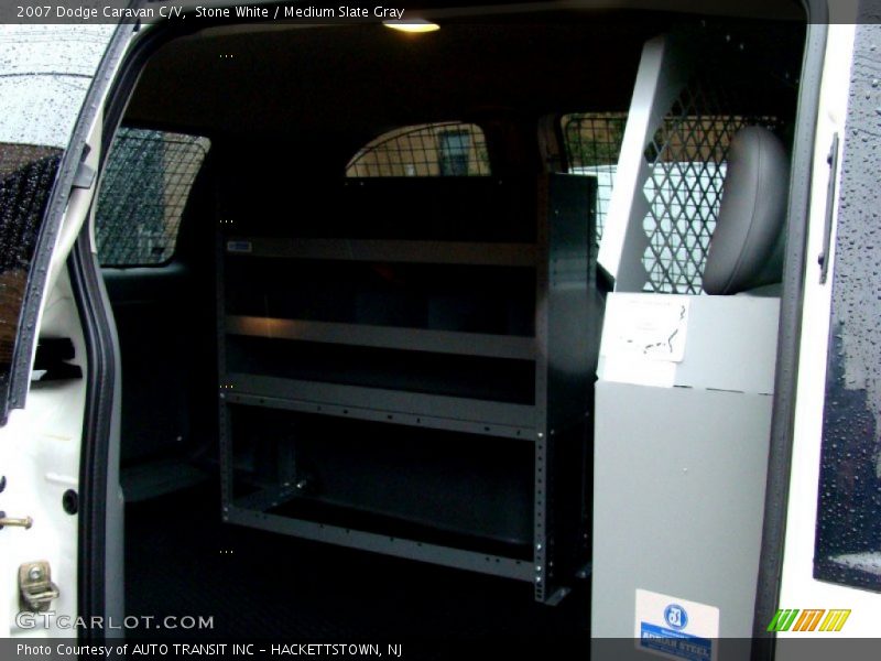 Stone White / Medium Slate Gray 2007 Dodge Caravan C/V