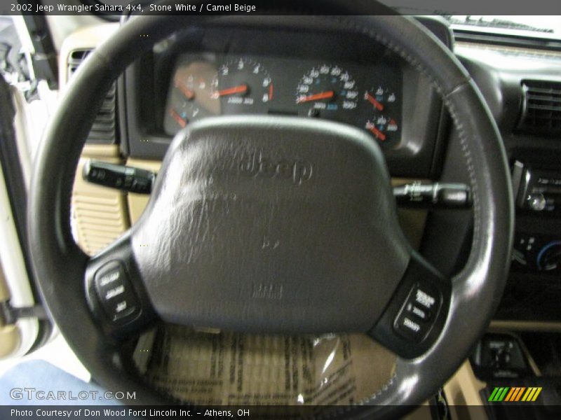 Stone White / Camel Beige 2002 Jeep Wrangler Sahara 4x4