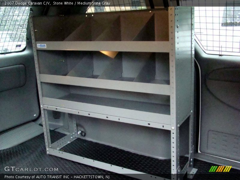 Stone White / Medium Slate Gray 2007 Dodge Caravan C/V