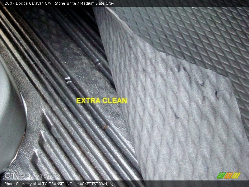 Stone White / Medium Slate Gray 2007 Dodge Caravan C/V