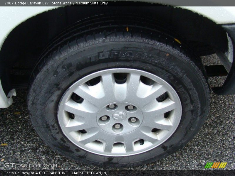 Stone White / Medium Slate Gray 2007 Dodge Caravan C/V